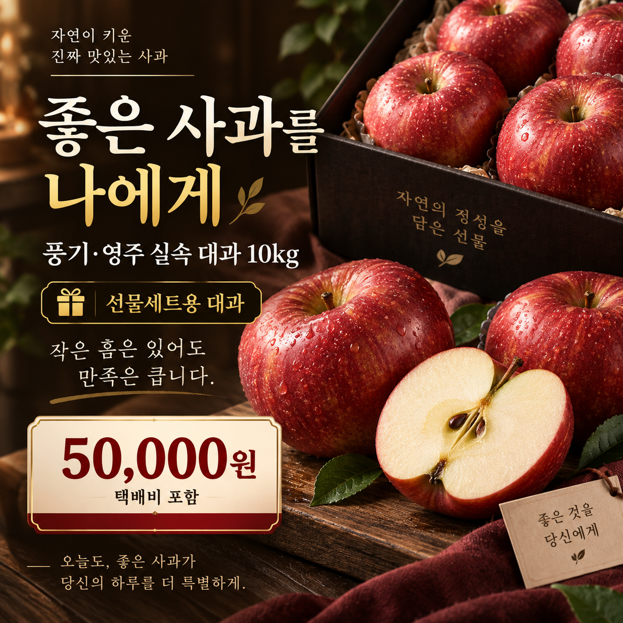 나를 위한 사과선물 — 풍기·영주 실속 대과 10kg